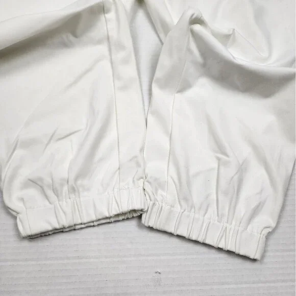 Nanette Lepore Play Ivory Cargo Joggers L NWT Soft Traveler Track Pants Neutral - Picture 12 of 15